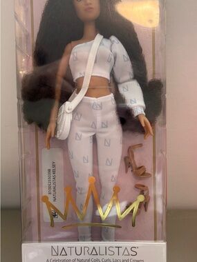 White Patterned Doll Outfit - White